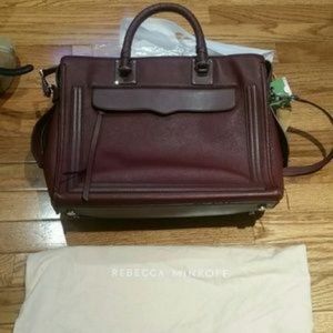 Rebecca Minkoff Burgundy leather satchel
